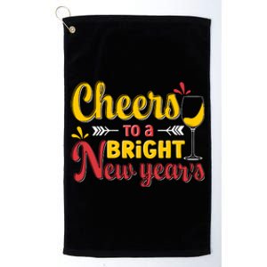 Cheers To A Bright New Year Celebration Platinum Collection Golf Towel