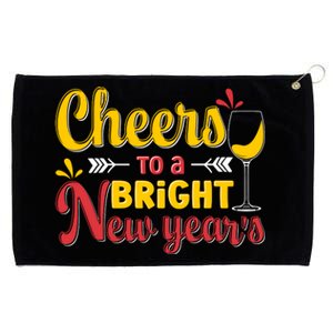 Cheers To A Bright New Year Celebration Grommeted Golf Towel