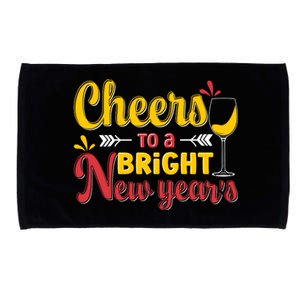 Cheers To A Bright New Year Celebration Microfiber Hand Towel