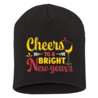 Cheers To A Bright New Year Celebration Short Acrylic Beanie