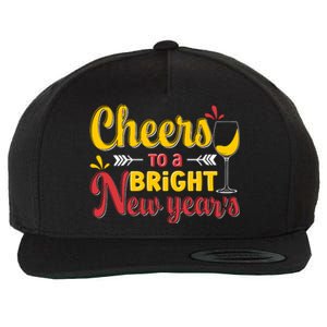 Cheers To A Bright New Year Celebration Wool Snapback Cap