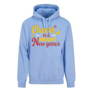 Cheers To A Bright New Year Celebration Unisex Surf Hoodie