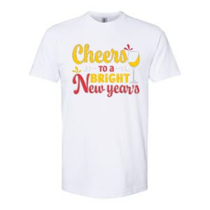 Cheers To A Bright New Year Celebration Softstyle CVC T-Shirt