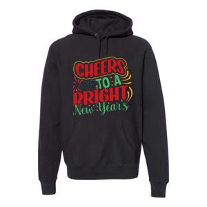 Cheers To A Bright New Year Celebration Graphic Premium Hoodie