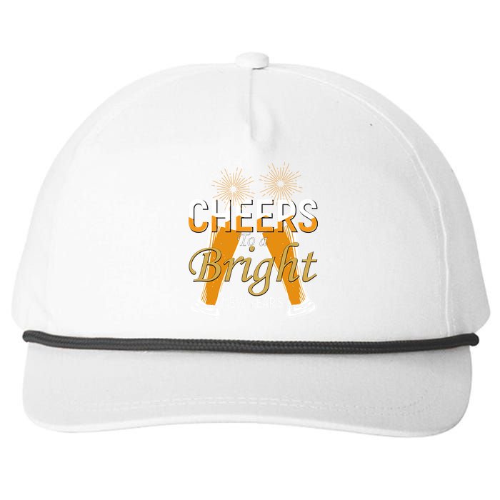 Cheers To A Bright New Year Celebration Snapback Five-Panel Rope Hat