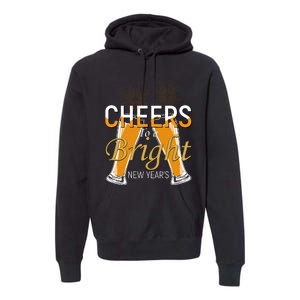 Cheers To A Bright New Year Celebration Premium Hoodie