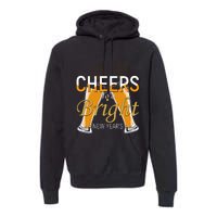 Cheers To A Bright New Year Celebration Premium Hoodie