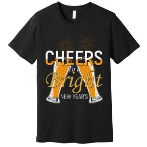 Cheers To A Bright New Year Celebration Premium T-Shirt