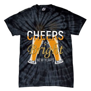 Cheers To A Bright New Year Celebration Tie-Dye T-Shirt