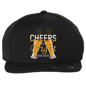 Cheers To A Bright New Year Celebration Wool Snapback Cap