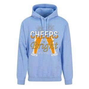 Cheers To A Bright New Year Celebration Unisex Surf Hoodie