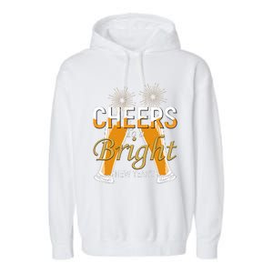 Cheers To A Bright New Year Celebration Garment-Dyed Fleece Hoodie