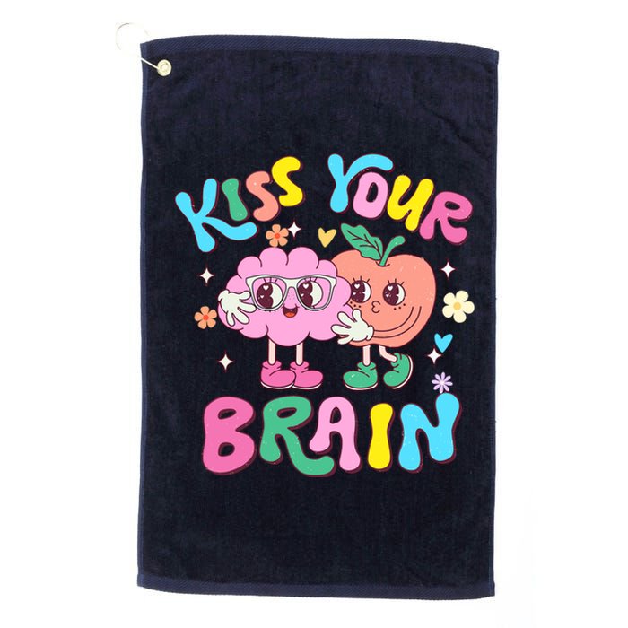 Cute Teacher Appreciation Back To School Platinum Collection Golf Towel