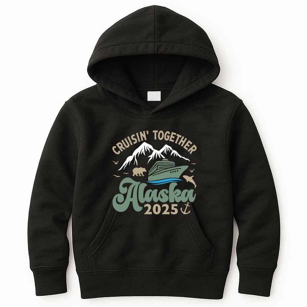 Cruising Together Alaska 2025 Kids Hoodie