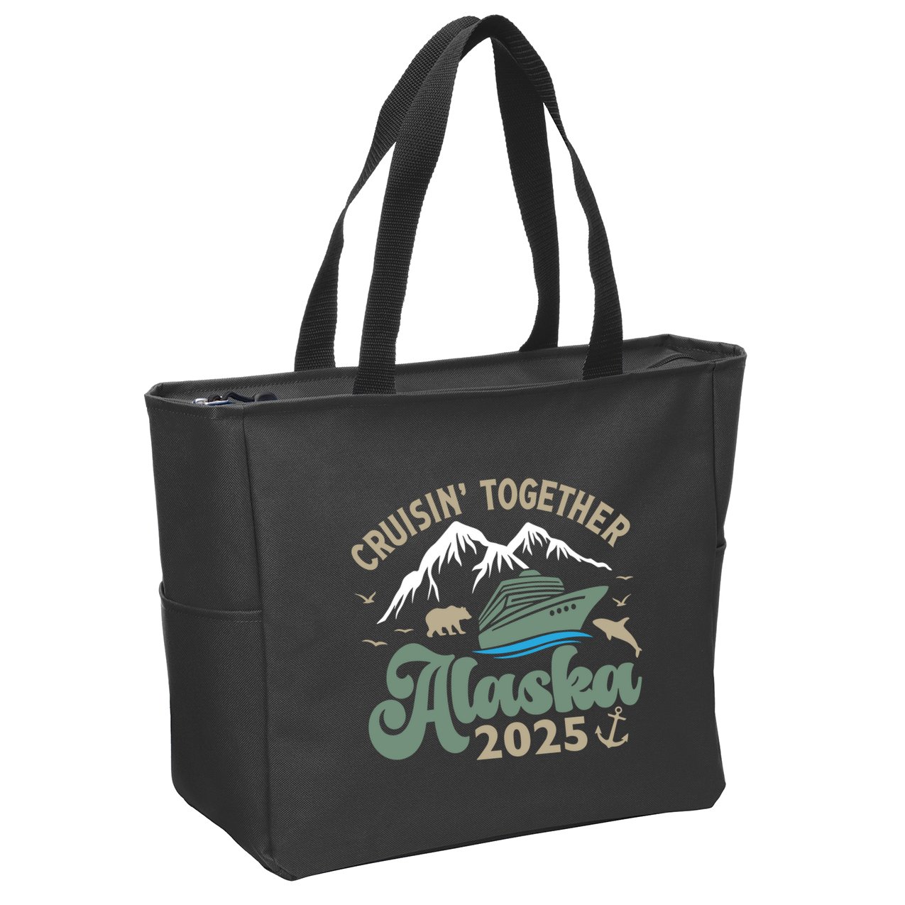 Cruising Together Alaska 2025 Zip Tote Bag