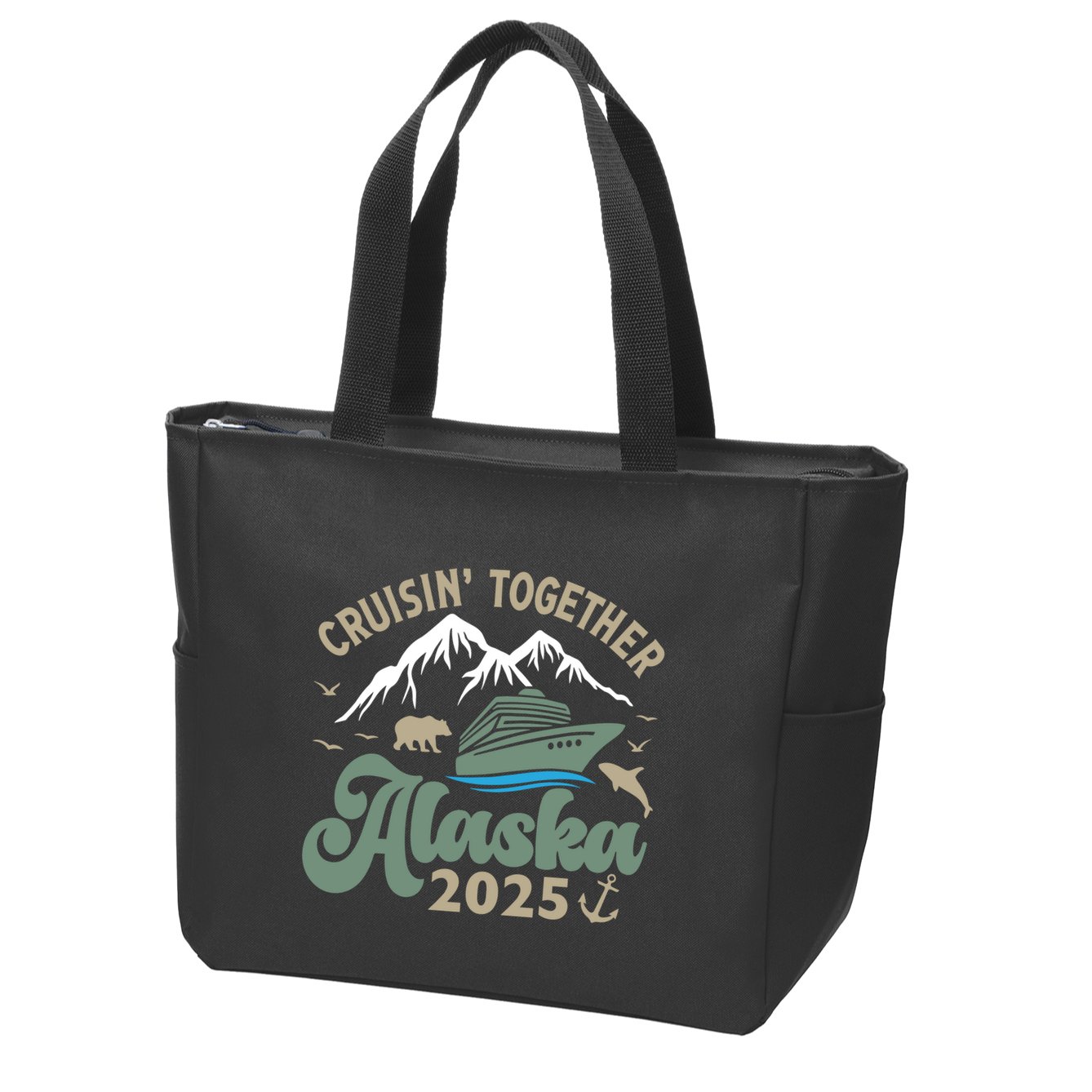 Cruising Together Alaska 2025 Zip Tote Bag