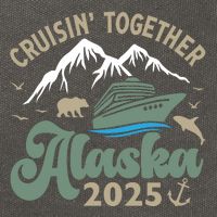 Cruising Together Alaska 2025 Cotton Canvas Backpack