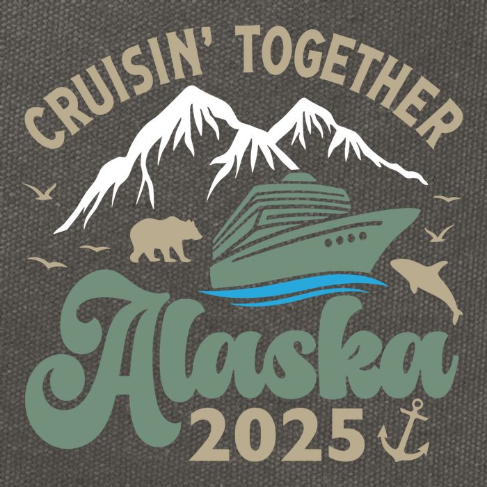 Cruising Together Alaska 2025 Cotton Canvas Backpack