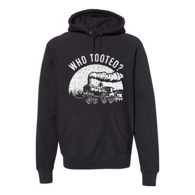 Cute Train Art For Men Women Train Collector Railroad Lover Premium Hoodie