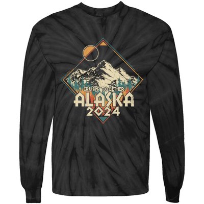 Cruisin Together Alaska 2024 Gift Tie-Dye Long Sleeve Shirt