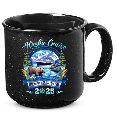 Cruisin Together Alaska 2025 Family Friend Alaska Cruise 15oz Campfire Ceramic Mug