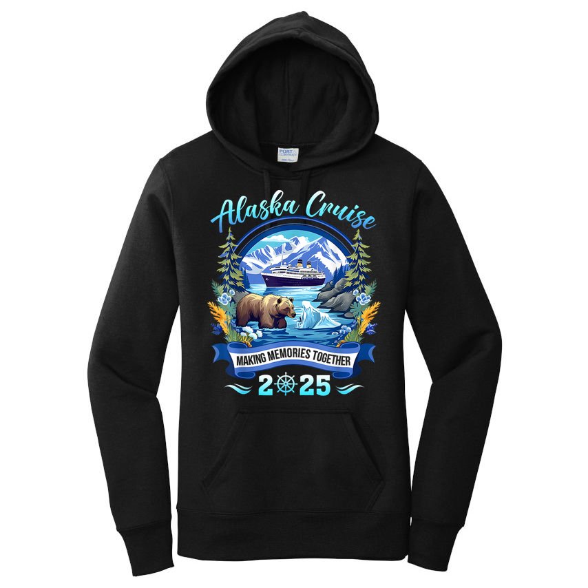 Cruisin Together Alaska 2025 Family Friend Alaska Cruise Women's Pullover Hoodie