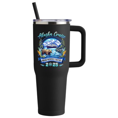 Cruisin Together Alaska 2025 Family Friend Alaska Cruise 40oz Vacuum Insulated Stainless Steel Travel Tumbler