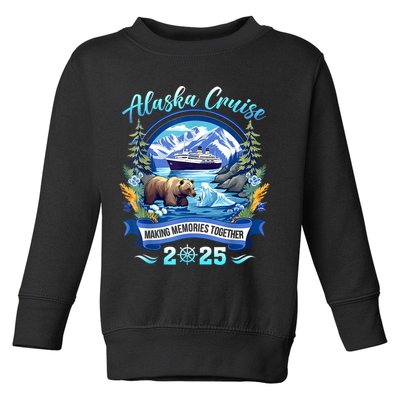 Cruisin Together Alaska 2025 Family Friend Alaska Cruise Toddler Sweatshirt