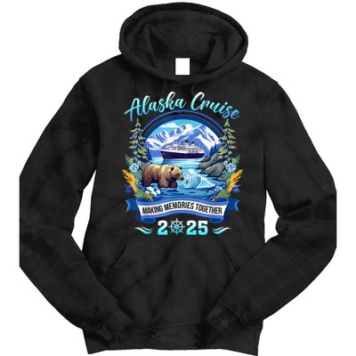Cruisin Together Alaska 2025 Family Friend Alaska Cruise Tie Dye Hoodie