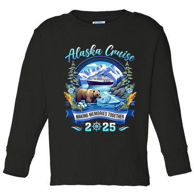 Cruisin Together Alaska 2025 Family Friend Alaska Cruise Toddler Long Sleeve Shirt