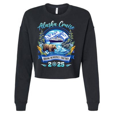 Cruisin Together Alaska 2025 Family Friend Alaska Cruise Cropped Pullover Crew