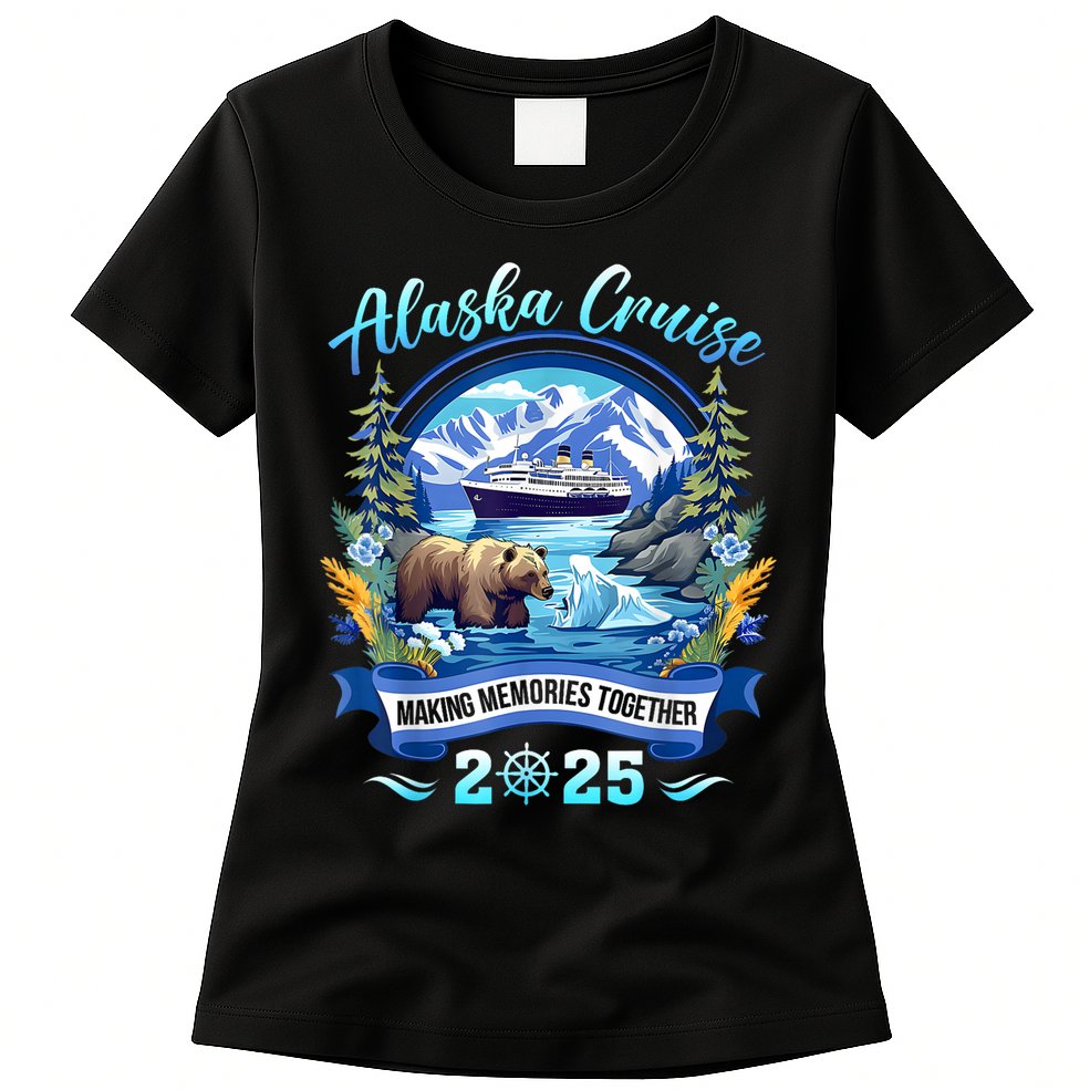 Cruisin Together Alaska 2025 Family Friend Alaska Cruise Womens T-Shirt