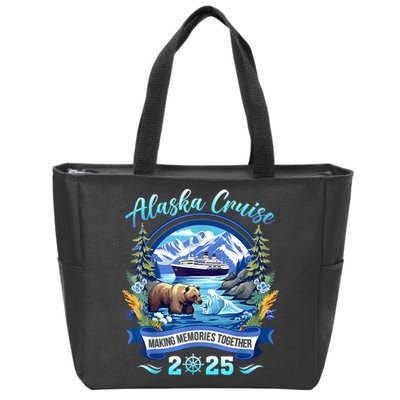 Cruisin Together Alaska 2025 Family Friend Alaska Cruise Zip Tote Bag