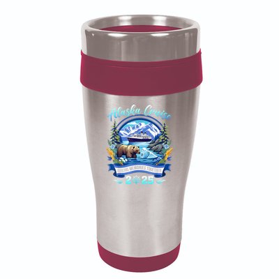 Cruisin Together Alaska 2025 Family Friend Alaska Cruise 16oz Travel Tumbler