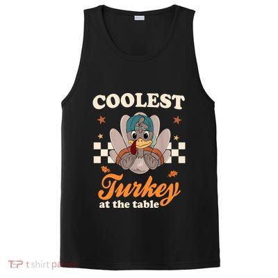 Coolest Turkey At The Table Cute Thanksgiving PosiCharge Competitor Tank