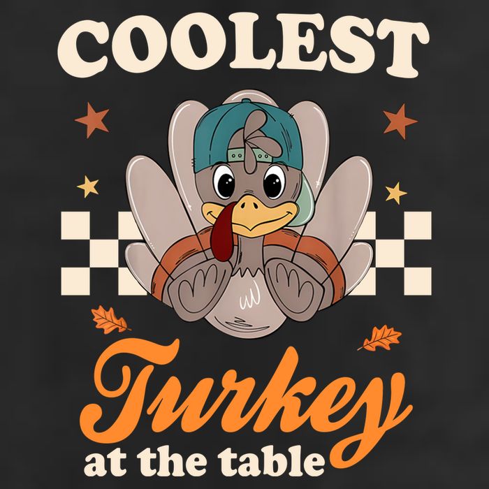 Coolest Turkey At The Table Cute Thanksgiving Golf Towel