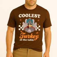 Coolest Turkey At The Table Cute Thanksgiving Cooling Performance Crew T-Shirt