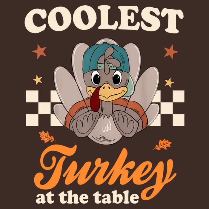 Coolest Turkey At The Table Cute Thanksgiving Cooling Performance Crew T-Shirt