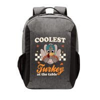 Coolest Turkey At The Table Cute Thanksgiving Vector Backpack
