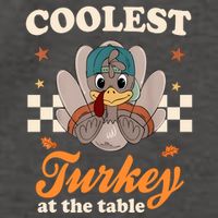Coolest Turkey At The Table Cute Thanksgiving Vector Backpack
