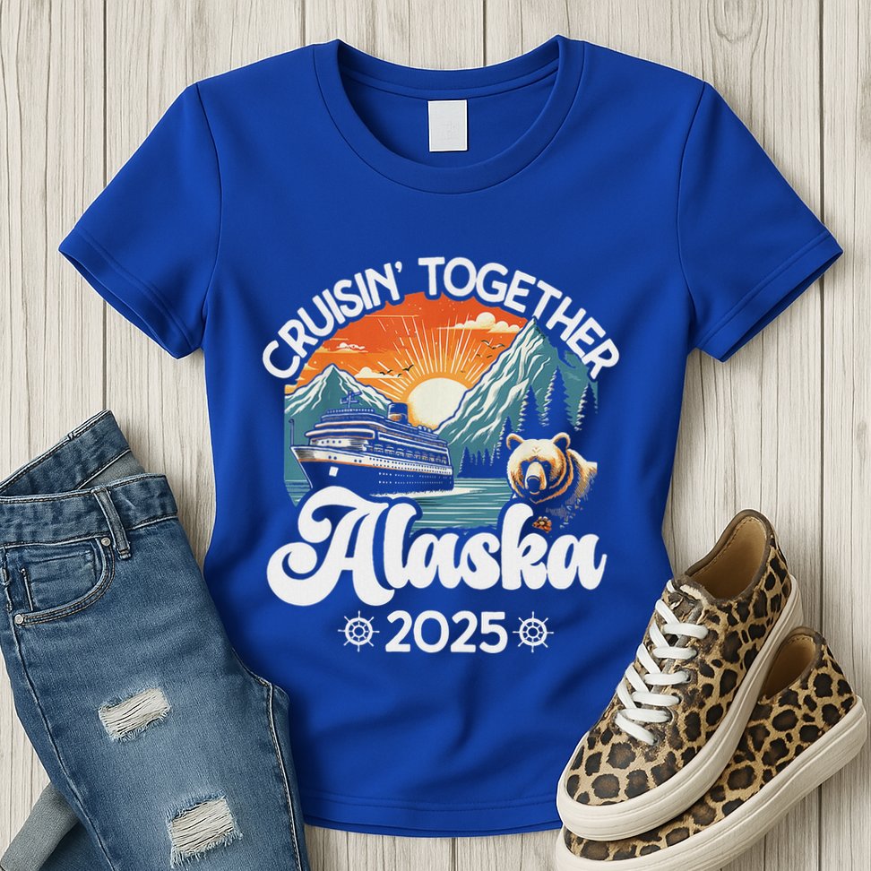 Cruisin Together Alaska 2025 Family Womens T-Shirt