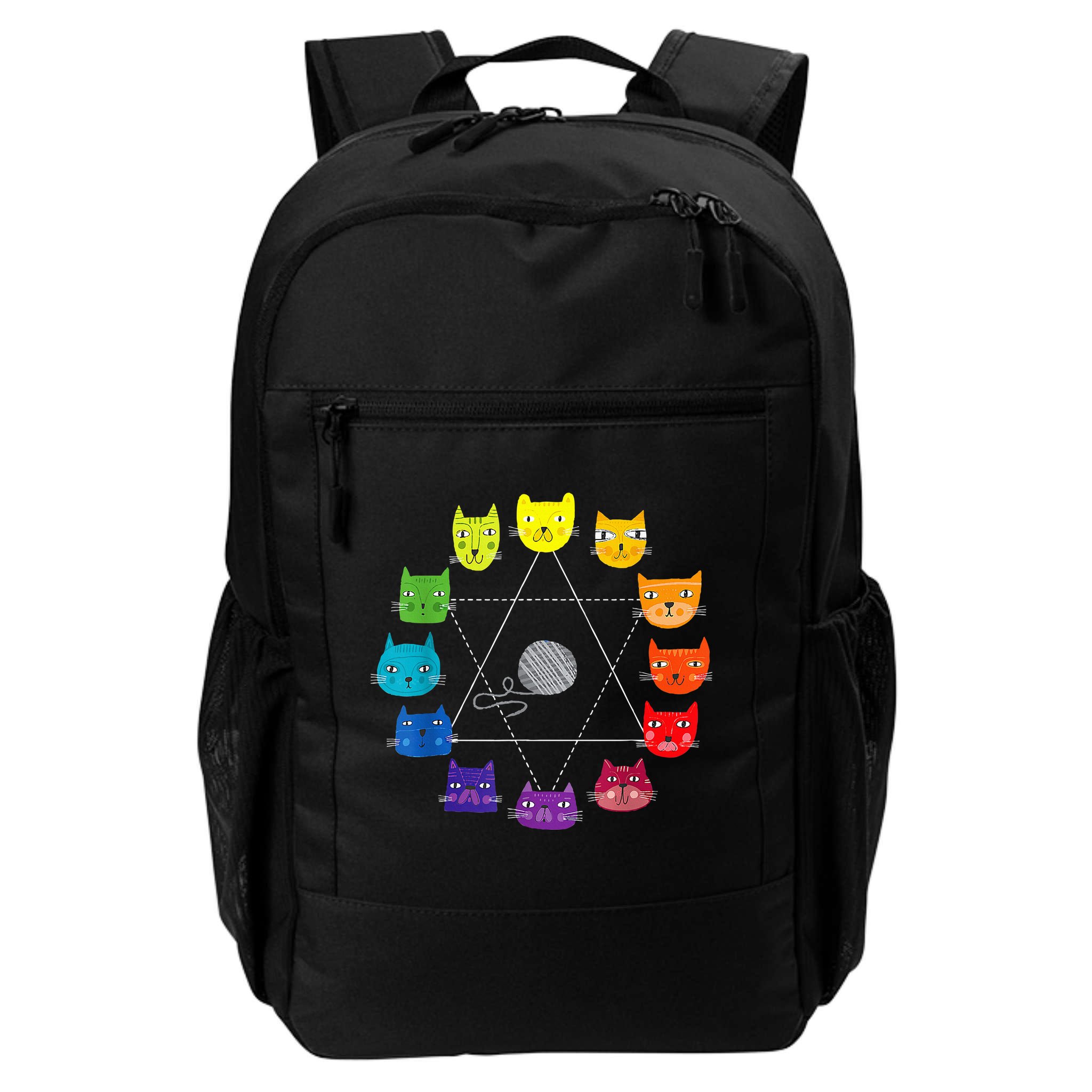 Cat Themed Artist Color Wheel Educational Backpack