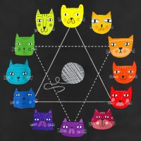 Cat Themed Artist Color Wheel Educational Tumbler