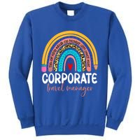 Corporate Travel Ager Rainbow Leopard Travel And Tourism Gift Sweatshirt