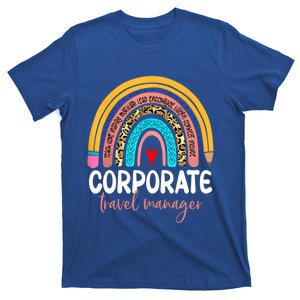 Corporate Travel Ager Rainbow Leopard Travel And Tourism Gift T-Shirt