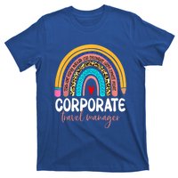 Corporate Travel Ager Rainbow Leopard Travel And Tourism Gift T-Shirt