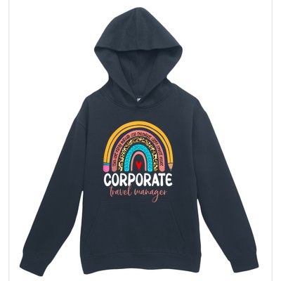 Corporate Travel Ager Rainbow Leopard Travel And Tourism Gift Urban Pullover Hoodie