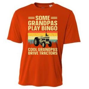 Cool Tractor Art For Grandpa Farming Farmer Farm Tractor Cooling Performance Crew T-Shirt