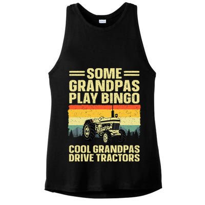 Cool Tractor Art For Grandpa Farming Farmer Farm Tractor Ladies PosiCharge Tri-Blend Wicking Tank