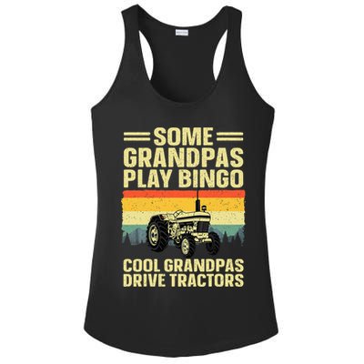 Cool Tractor Art For Grandpa Farming Farmer Farm Tractor Ladies PosiCharge Competitor Racerback Tank